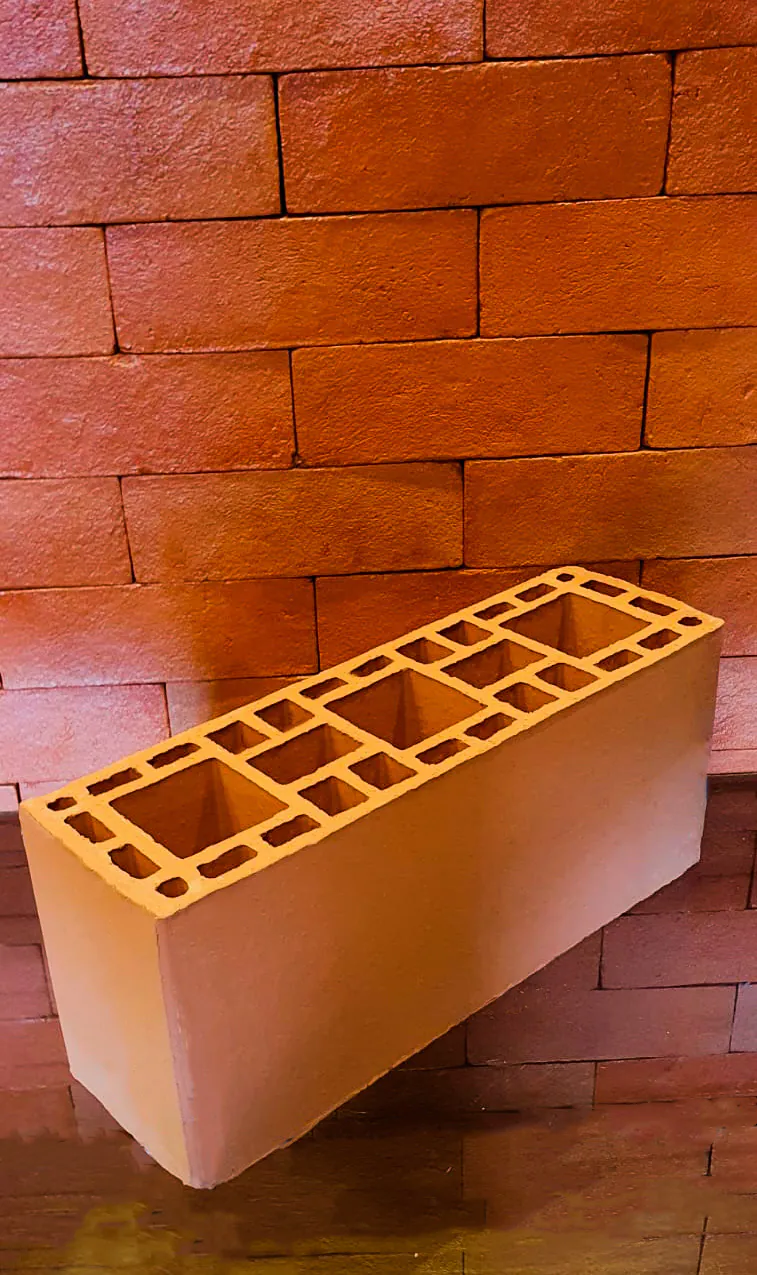 BLOCO ESTRUTURAL 14 X 19 X 44 - CERÂMICA STA MARTA
